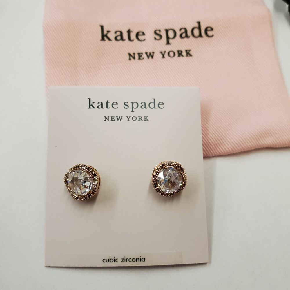 ♠️ KATE SPADE SPARKLE PAVE ROUND LARGE STUD